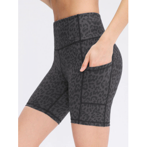 Pocket Stretch Quick-dry Dark Gray Yoga Shorts