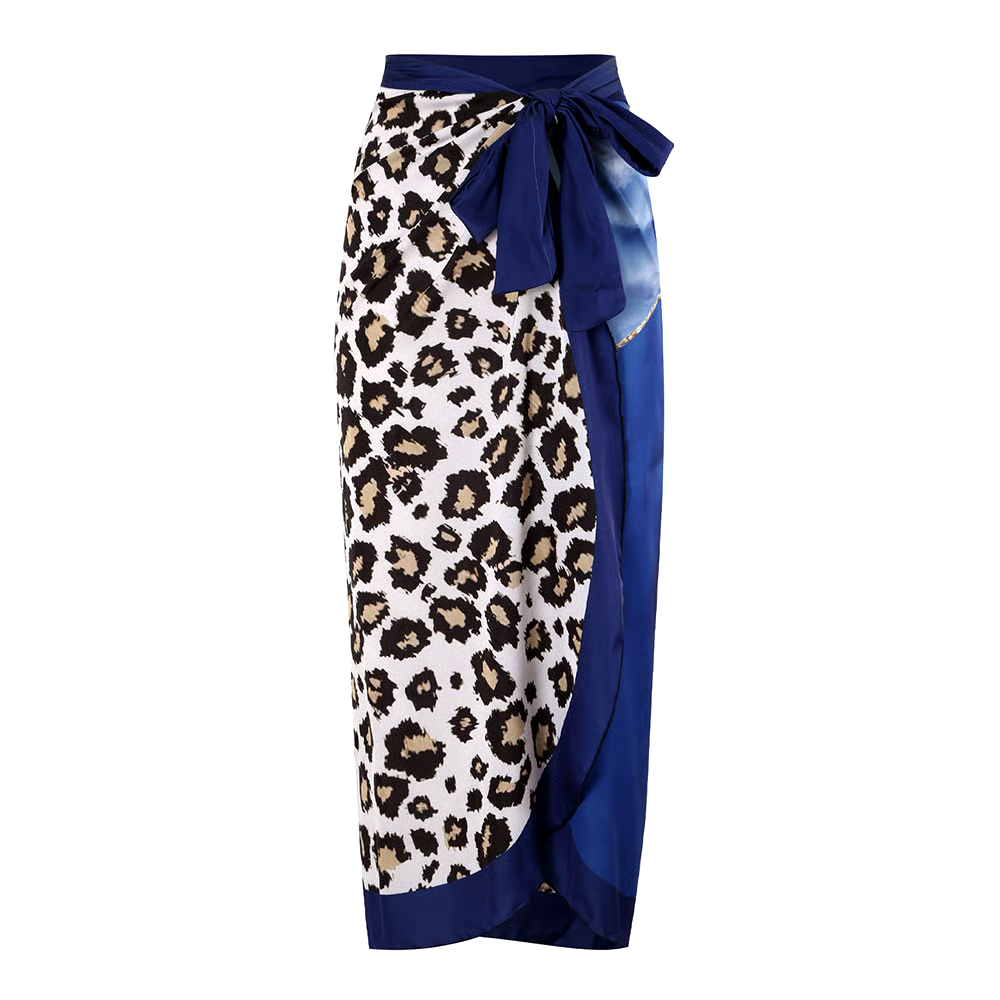 Blue Marble Lleopard Pprint Swimsuit Set Blue Marble Lleopard Pprint Swimsuit Set