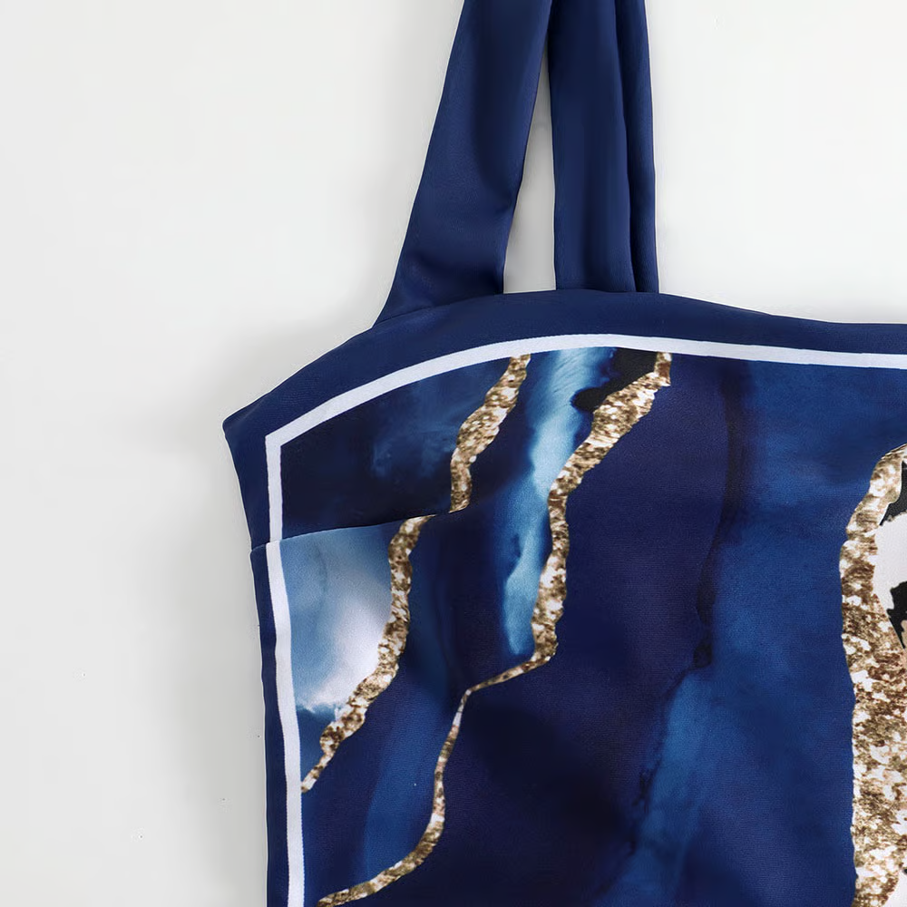 Blue Marble Lleopard Pprint Swimsuit Set Blue Marble Lleopard Pprint Swimsuit Set