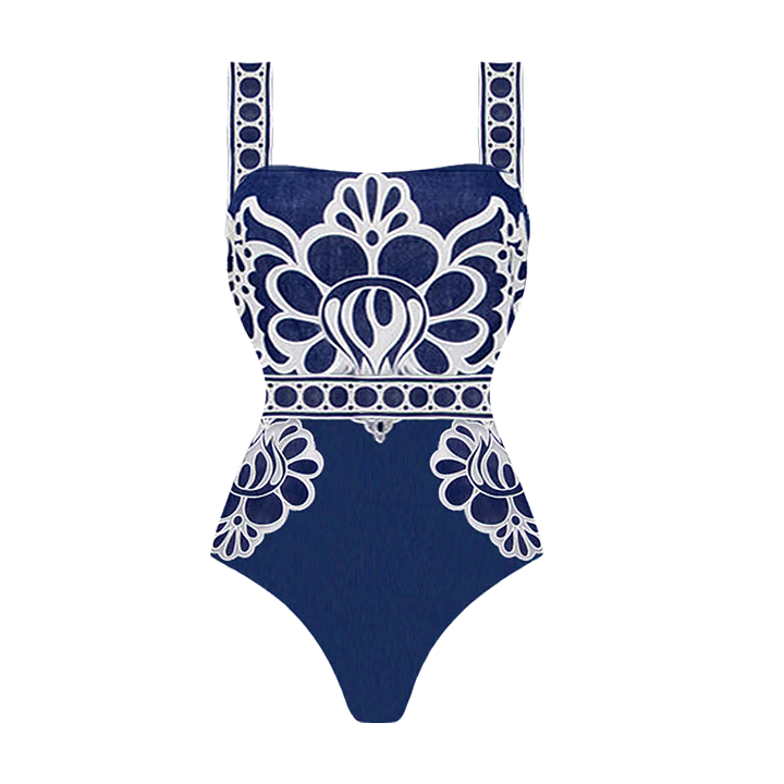 Printed one-piece swimsuit set Printed one-piece swimsuit set