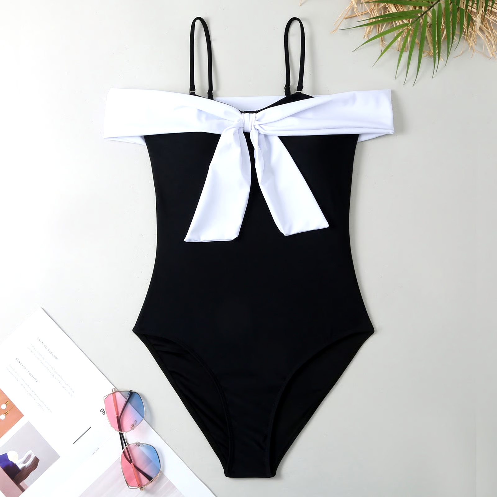 Retro Hepburn Style Swimsuit Set Retro Hepburn Style Swimsuit Set
